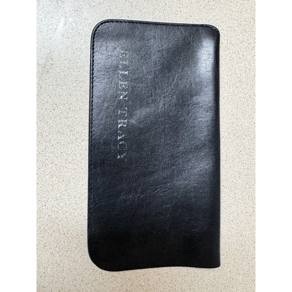 Vintage Ellen Tracy Women’s Glasses Case Leather Pouch Made in Italy